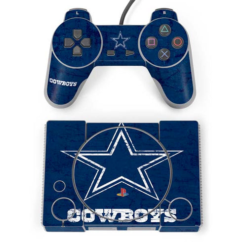 NFL Dallas Cowboys Distressed PlayStation Classic Bundle Skin
